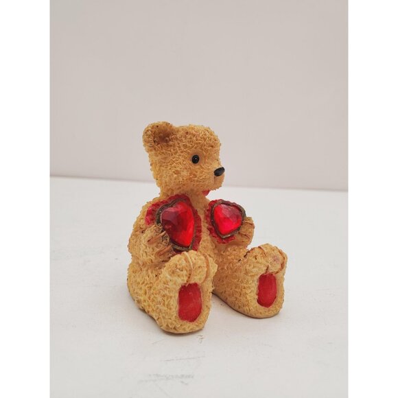 Valentine Teddy Bear Lampshade Finial Brown Resin - Picture 7 of 10